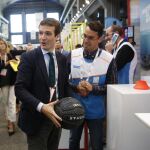 Casado en la visita a las instalaciones del «South Summit. Innovation is business». Foto: Javier Fdez.-Largo