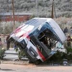 El accidente tuvo lugar tras una maniobra brusca del conductor.