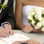 Imagen de archivo de una boda