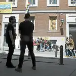 Edificio okupado en el centro de Madrid