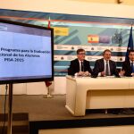 El ministro de Educación, Íñigo Méndez de Vigo, durante la presentación de los resultados de PISA