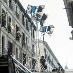 Rodaje en el centro Madrid de la producción de Atresmedia «El silencio de la ciudad blanca» el pasado mes de septiembre