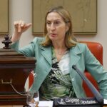 La presidenta del Congreso, Ana Pastor, durante la constitución de la Comisión de Economía en la Cámara Baja