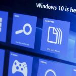 Un ordenador mostrando Windows 10