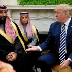 El príncipe heredero, Bin Salman, en su primera visita a la Casa Blanca tras ser nombrado sucesor de su padre, el rey Salman