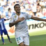 Dani Ceballos con el Real Madrid.
