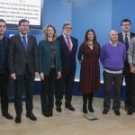 Los consejeros Alicia García y Carlos Fernández Carriedo, junto a Vicente Andrés, Faustino Temprano, Santiago Aparicio, Yolanda Martín y Ana Isabel Martín, entre otros