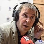 Arnaldo Otegi, durante la entrevista hoy en la emisora RAC-1.