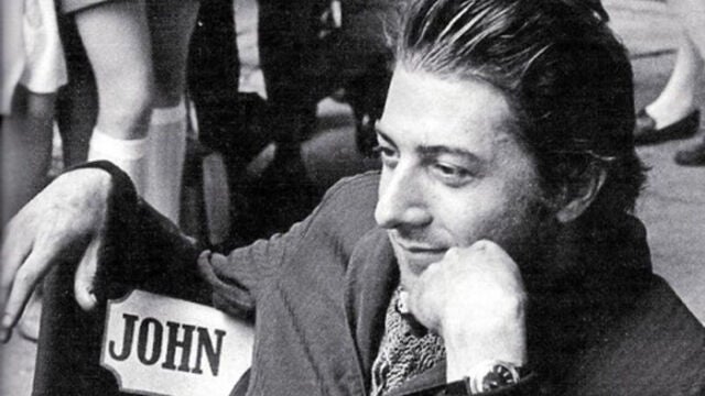 El actor durante el rodaje de «Cowboy de medianoche»