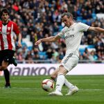 Bale, durante el partido