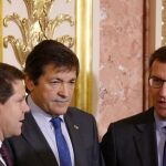 Javier Fernández con Emiliano Garcia Page y Alberto Núñez Feijóo
