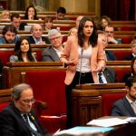 Torra y Arrimadas, en el Parlament