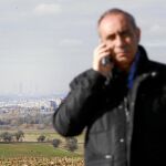Desde los terrenos que ha adquirido Cordish en Torres de la Alameda se divisan las torres de la Castellana