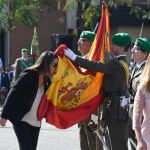 Imagen de archivo de una jura de bandera. 