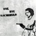 La palabra «machirulo», cuya incorporación al diccionario estudia la RAE ha dado origen a grafitis como éste