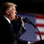 El presidente de EEUU, Donald Trump, durante su discurso