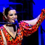Erika Leiva en uno de sus conciertos.