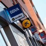 Oficinas de varias entidades bancarias en Madrid