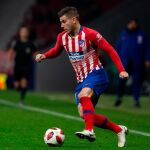 Lucas Hernández, con el Atlético Madrid