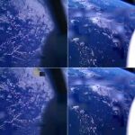 Capturas de la NASA con sus teléfonos en órbita