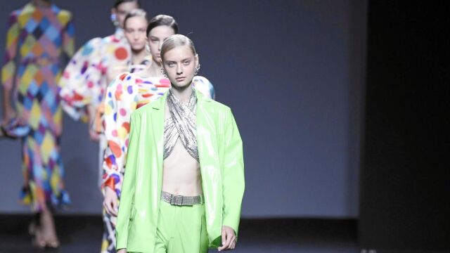 El desfile de María Escoté en la pasada edición de la Mercedes-Benz Fashion Week Madrid