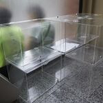 Urnas en el interior de la Asamblea Nacional Catalana (ANC).
