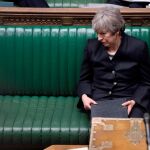 La «premier» Theresa May, ayer en el Parlamento británico