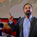 El líder de Vox, Santiago Abascal