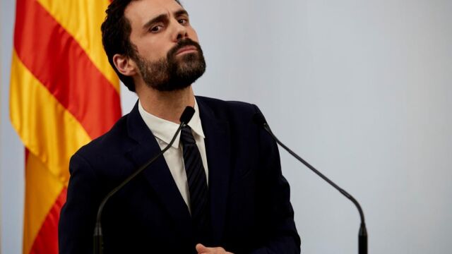 El presidente del Parlament, Roger Torrent (ERC)