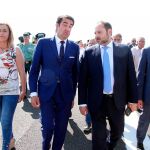 El ministro Ábalos inaugura junto al consejero Suárez-Quiñones, Virginia Barcones y Francisco Izquierdo, el tramo de la A-60 entre Santas Martas y Puente Villarente