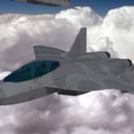 Imagen del prototipo del avión NGWS