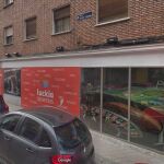 Local de apuestas en el distrito de Latina que sufrió el robo esta pasada madrugada
