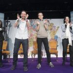 El líder de Podemos, Pablo Iglesias (c-i), junto al secretario político, Íñigo Errejón en una imagen de archivo