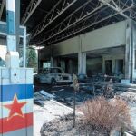 Puesto fronterizo tras la guerra de los Diez Días con Yugoslavia.