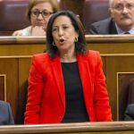 Margarita Robles, durante la votación para la investidura de Rajoy