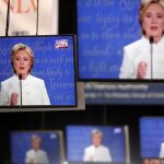 La candidata demócrata Hillary Clinton