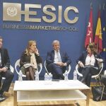De izquierda a derecha, Jesús Díaz de la Hoz, Ignacio Izquierdo, Ana Pastor, Javier Cuesta, Marisa Jordá y Antonio Martín