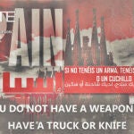 Imagen del cartel en el que aparece la Sagrada Familia