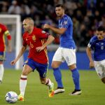 Andrés Iniesta con España.