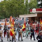 Militares durante un desfile