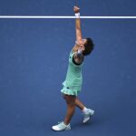 Carla Suárez celebra la victoria
