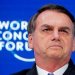 El presidente de Brasil, Jair Bolsonaro, durante su participación en el Foro de Davos