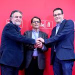 Los tres candidatos al Ayuntamiento de Madrid, minutos antes del debate