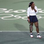 Las hermanas estadounidenses Serena y Venus Williams, durante el partido