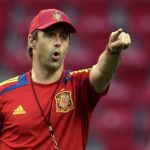 Julen Lopetegui, como entrenador de la selección española de fútbol sub-20, el 20 de junio de 2013