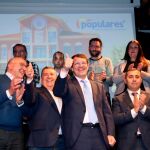 El presidente del PP de Castilla y León, Alfonso Fernández Mañueco, junto a Jesús Julio Carnero y José Manuel Barrio