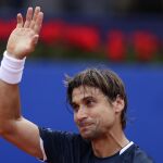 David Ferrer despidiéndose