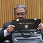 El ministro del Interior, Juan Ignacio Zoido, durante su intervención en la comisión de Interior del Congreso.