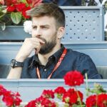 Gerard Piqué, durante el pasado Mutua Madrid Open, donde se dejó ver en varias jornadas del torneo