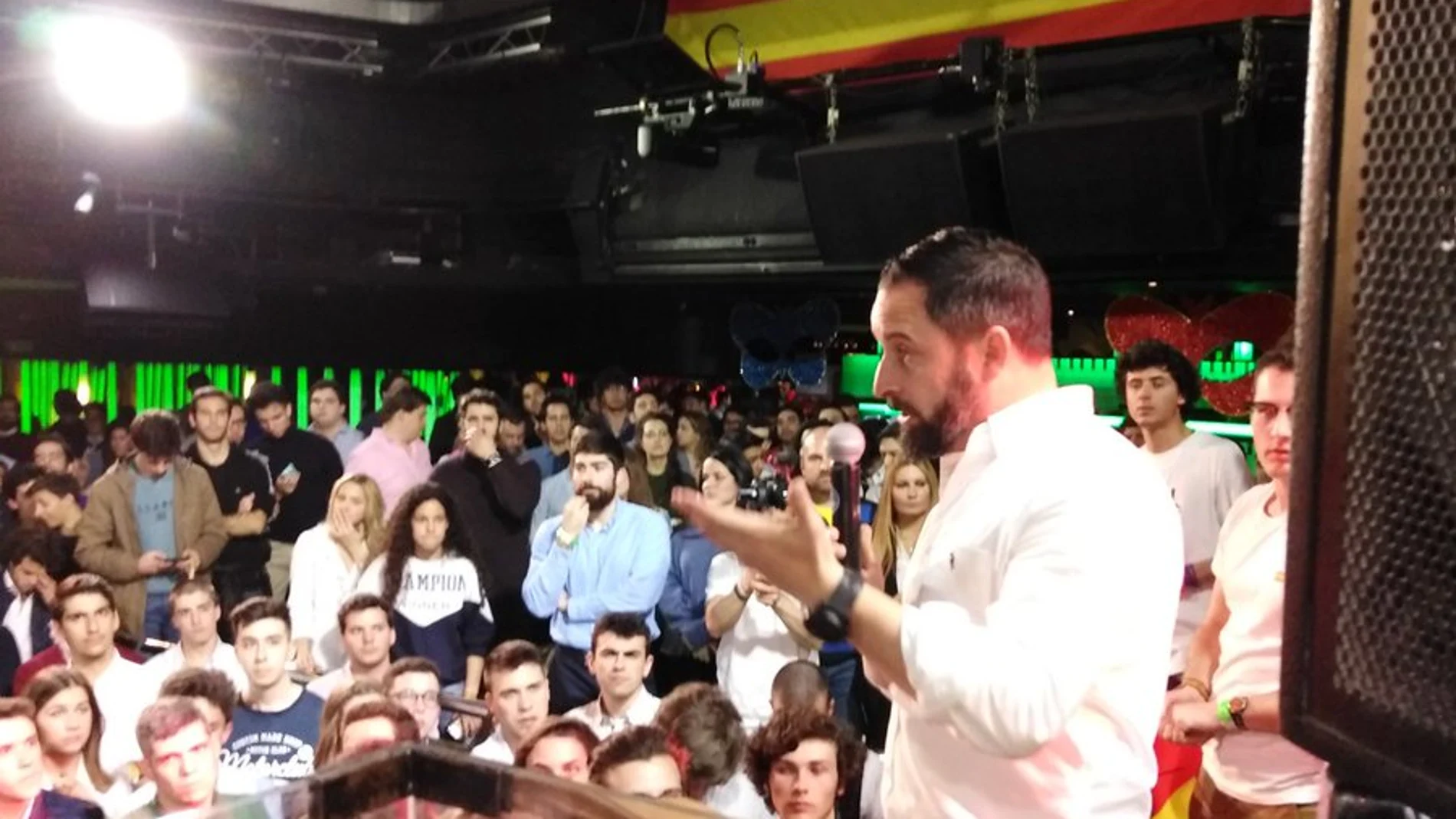 Santiago Abascal, en el evento “Cañas por España”